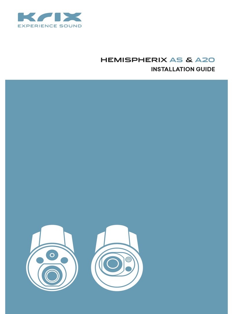 Krix Hemispherix AS20 installation guide