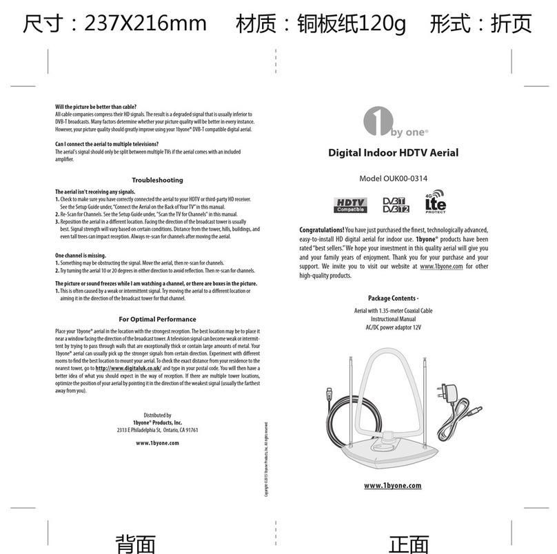 1 BY ONE OUK00-0314 Operating and maintenance manual