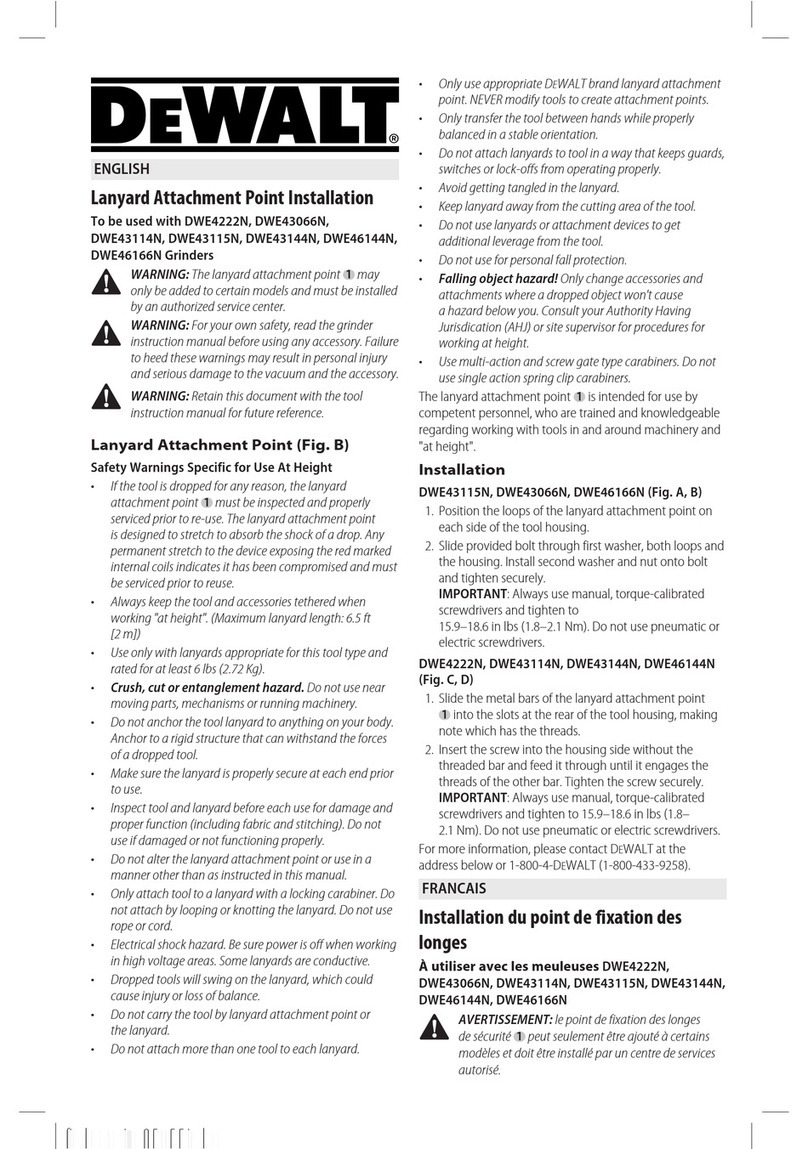 DeWalt DWE4222N User manual