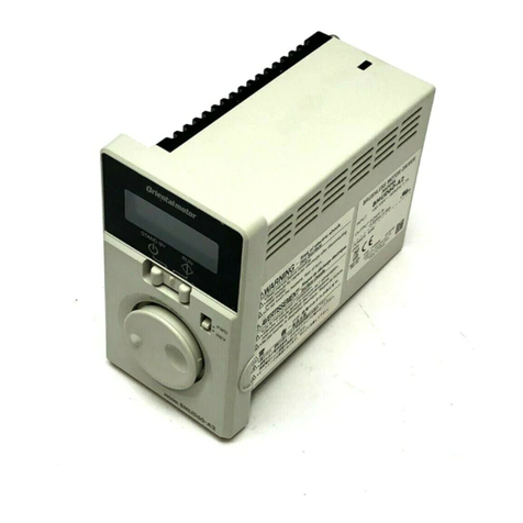 Oriental motor BMU Series User manual