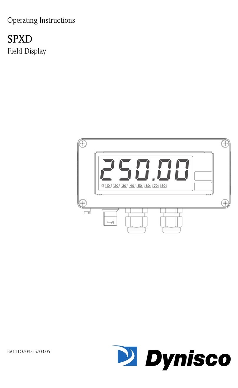 Dynisco SPXD User manual