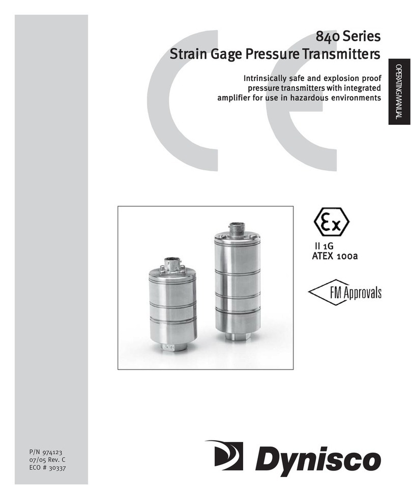 Dynisco 840 Series operating manual