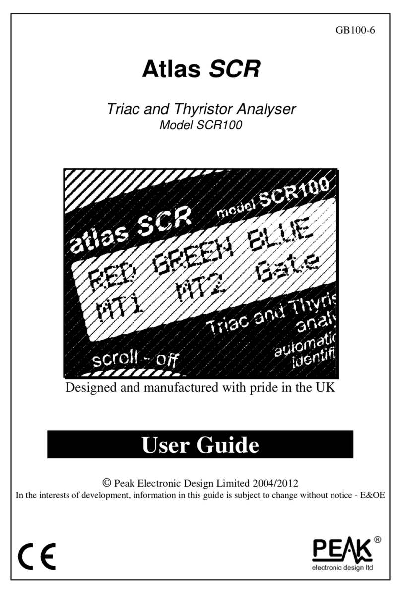 Peak Atlas SCR100 User manual