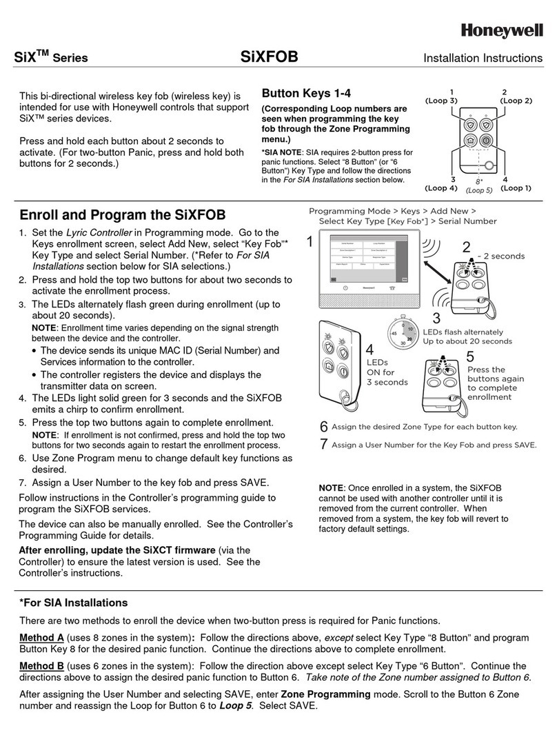 Honeywell SiX Series User manual