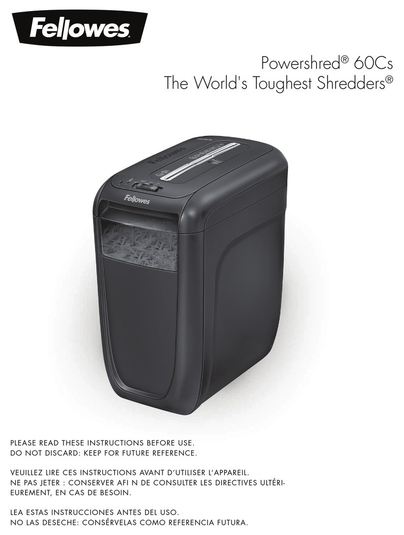 Fellowes POWERSHRED 60Cs User manual