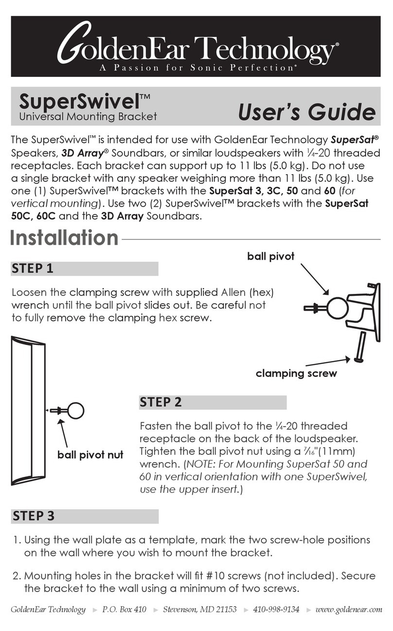 GoldenEar Technology SuperSwivel user guide