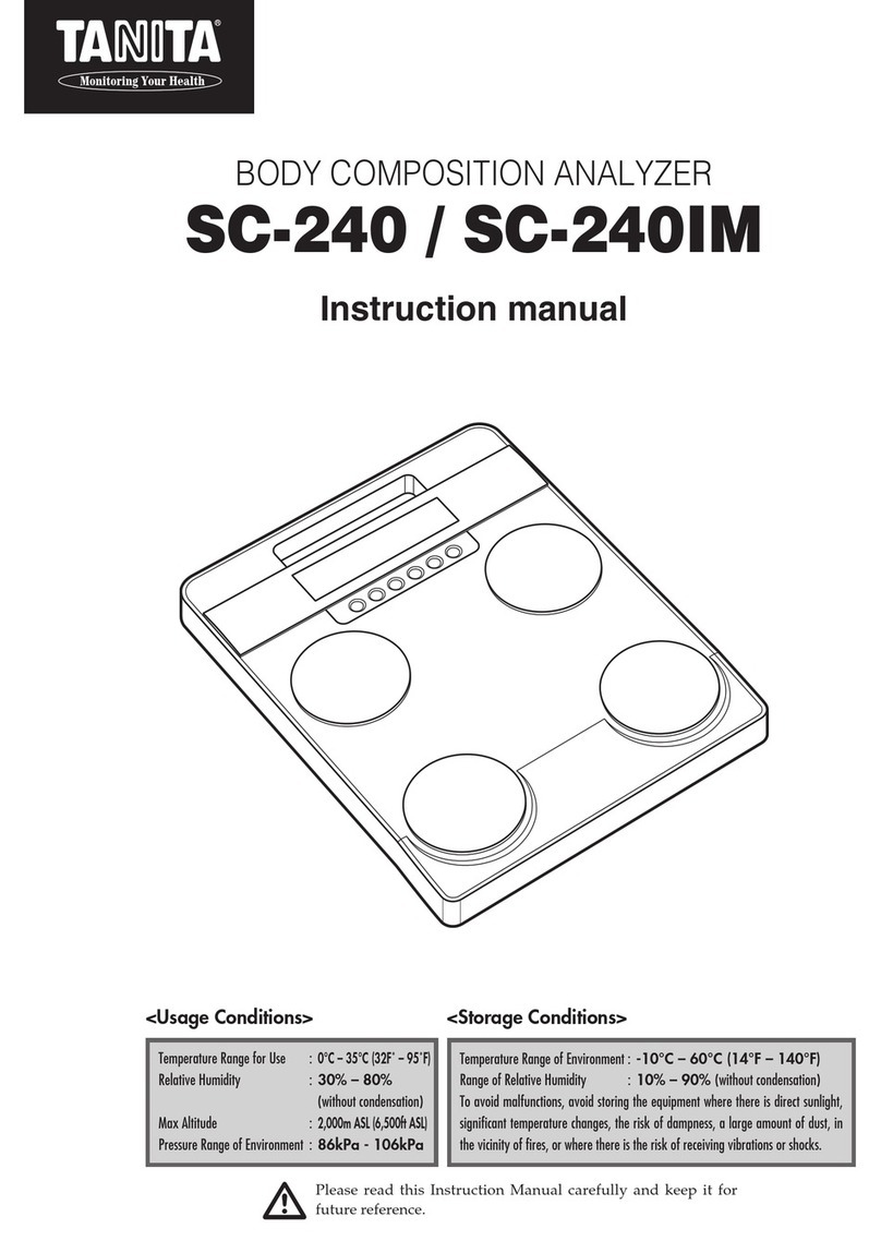 Tanita SC-240 instruction manual