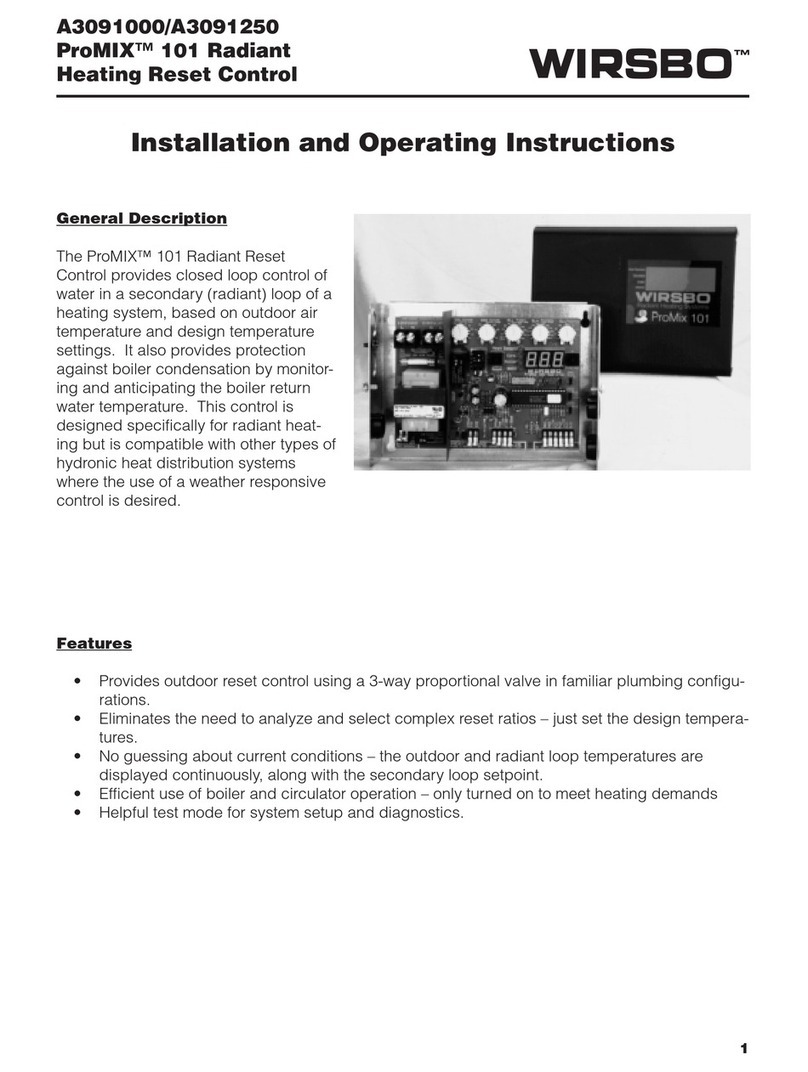 wirsbo ProMIX 101 Series Installation and operating instructions for the installer