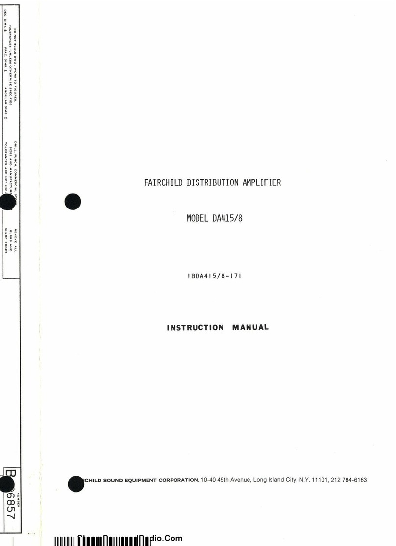 Fairchild DA415/8 instruction manual