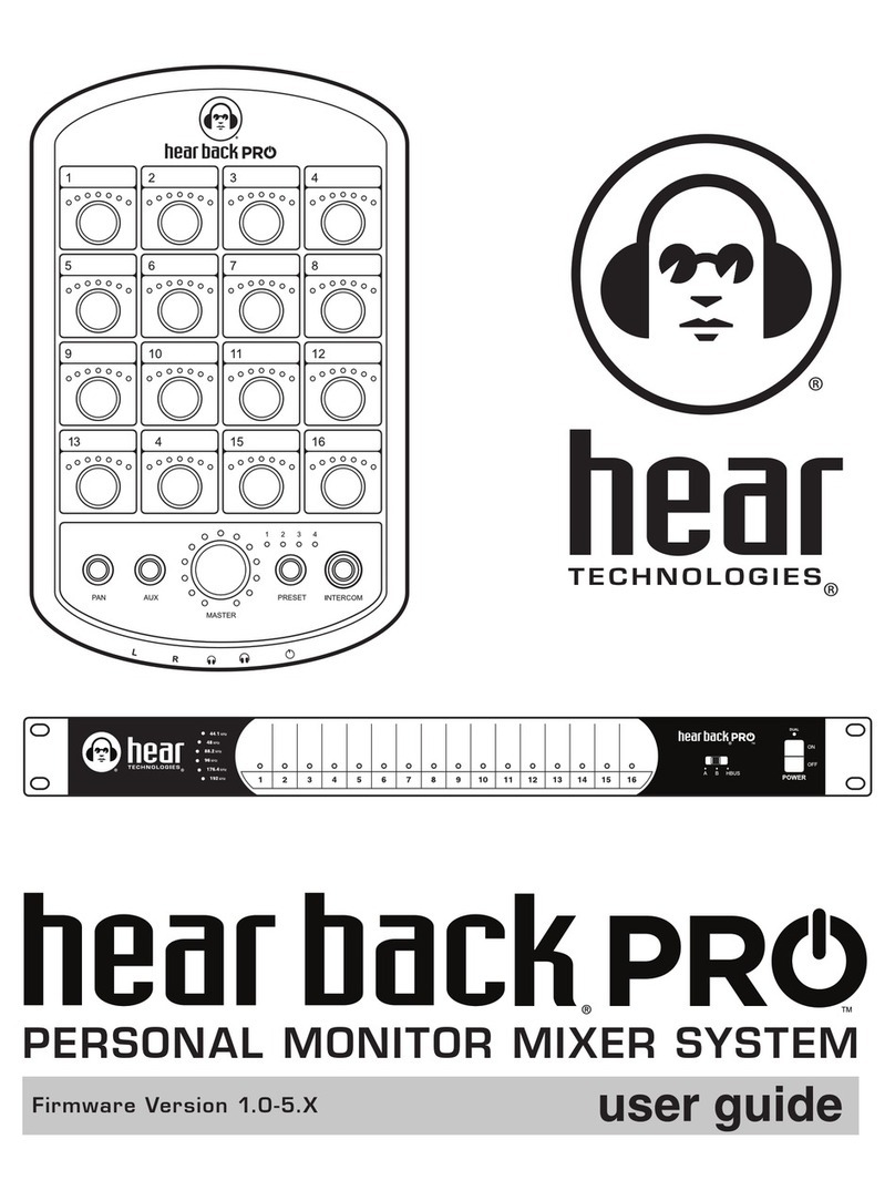 Hear Technologies Hear back pro user guide
