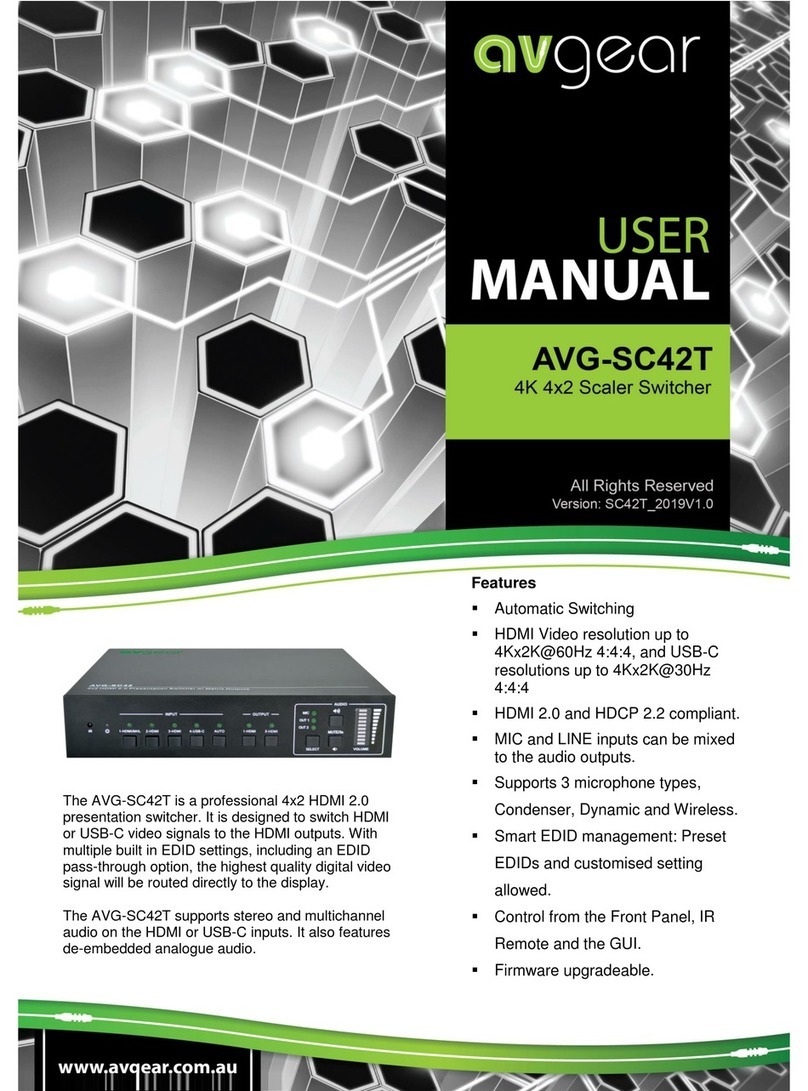 AVGear AVG-SC42T User manual AVGear AVG-SC42T User manual