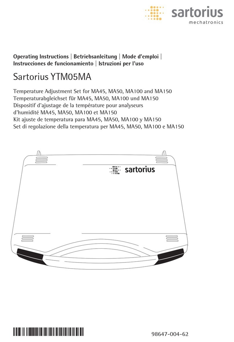 Sartorius YTM05MA User manual