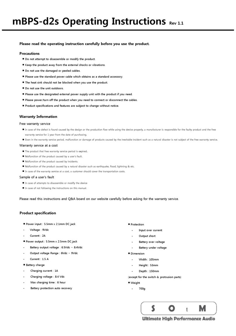 SOtM mBPS-d2s operating instructions
