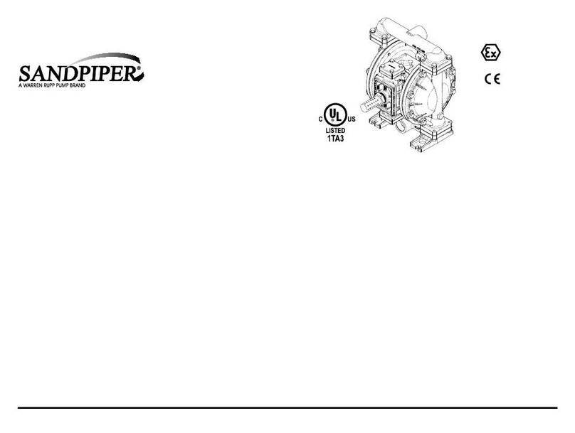Sandpiper U1F series Parts list manual