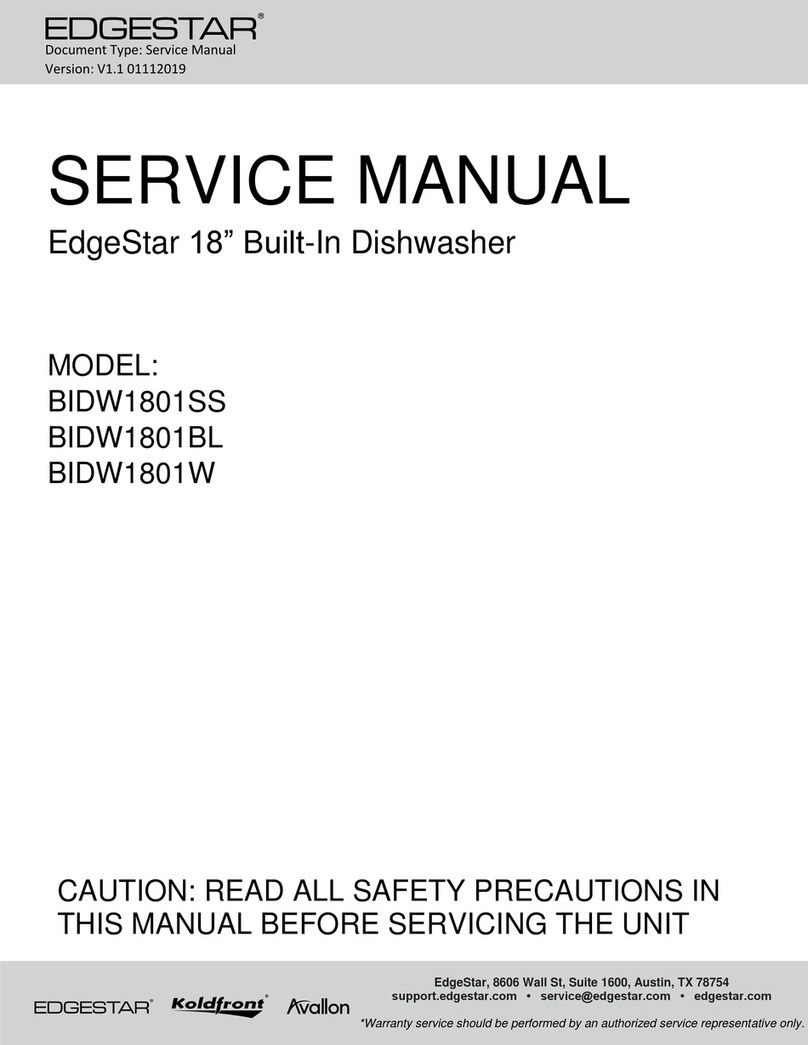 EdgeStar BIDW1801SS Service manual