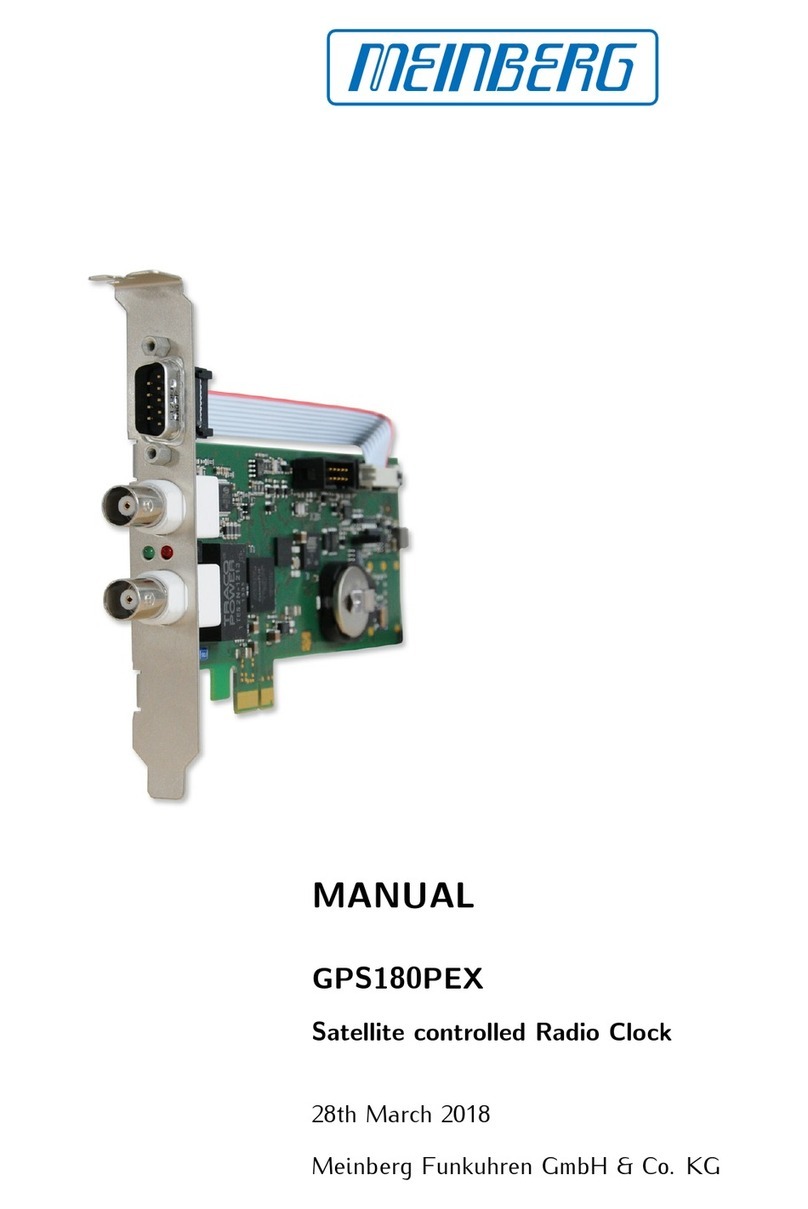Meinberg GPS180PEX User manual