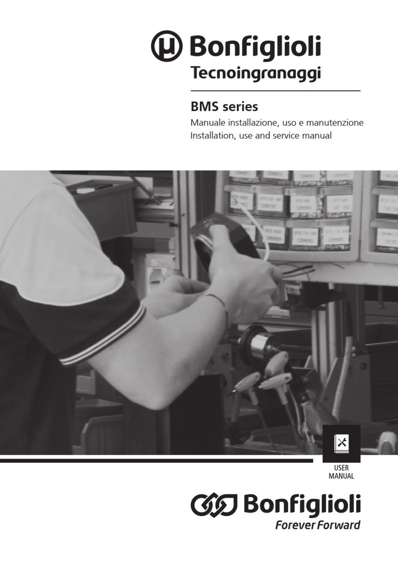 BONFIGLIOLI BMS series Installation use and service manual
