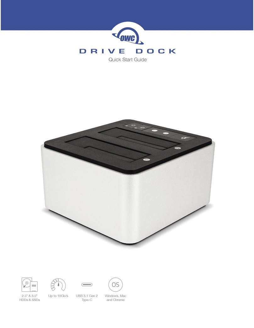 OWC Drive Dock User manual OWC Drive Dock User manual