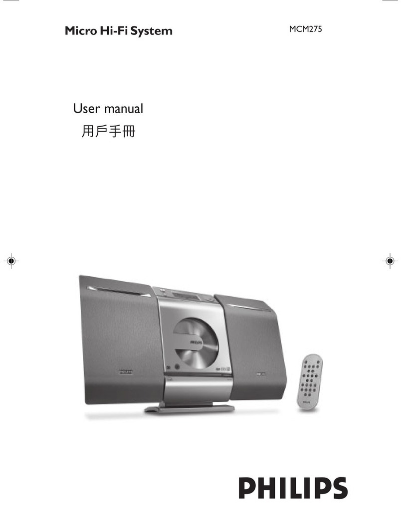 Philips MCM 275 User manual
