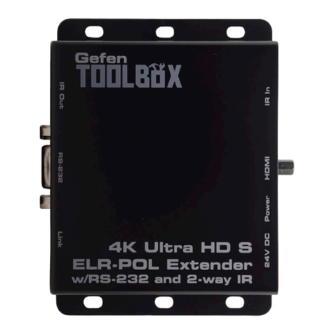 Gefen GTB-UHD2IRS-ELRPOL-BLK User manual