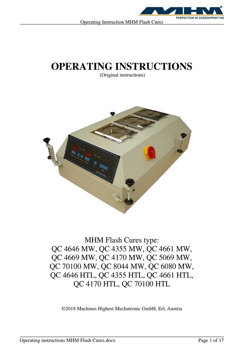 MHM Flash Cures User manual