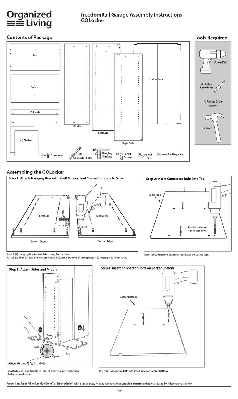 Organized Living GOLocker Assembly instructions