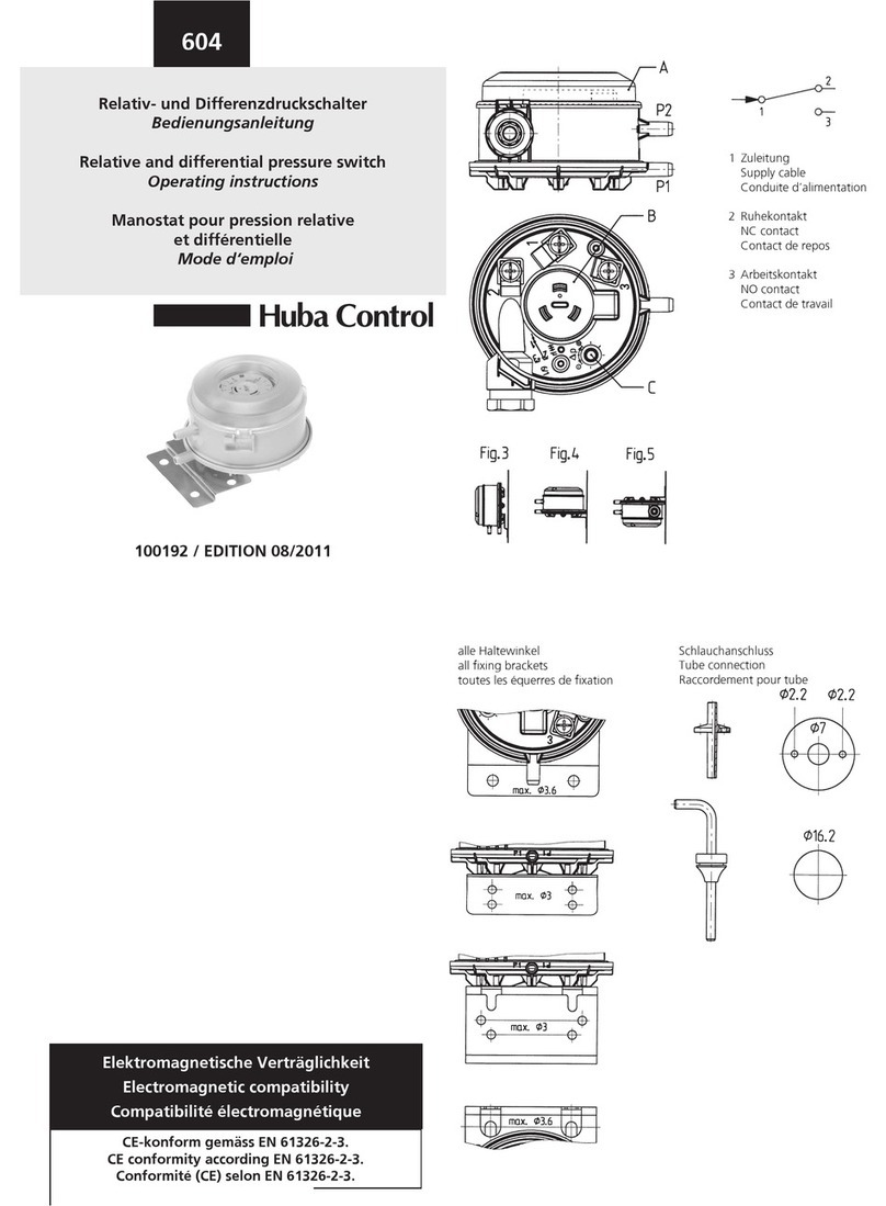 Huba Control 604 operating instructions