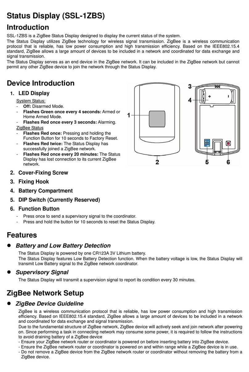Climax SSL-1ZBS User manual