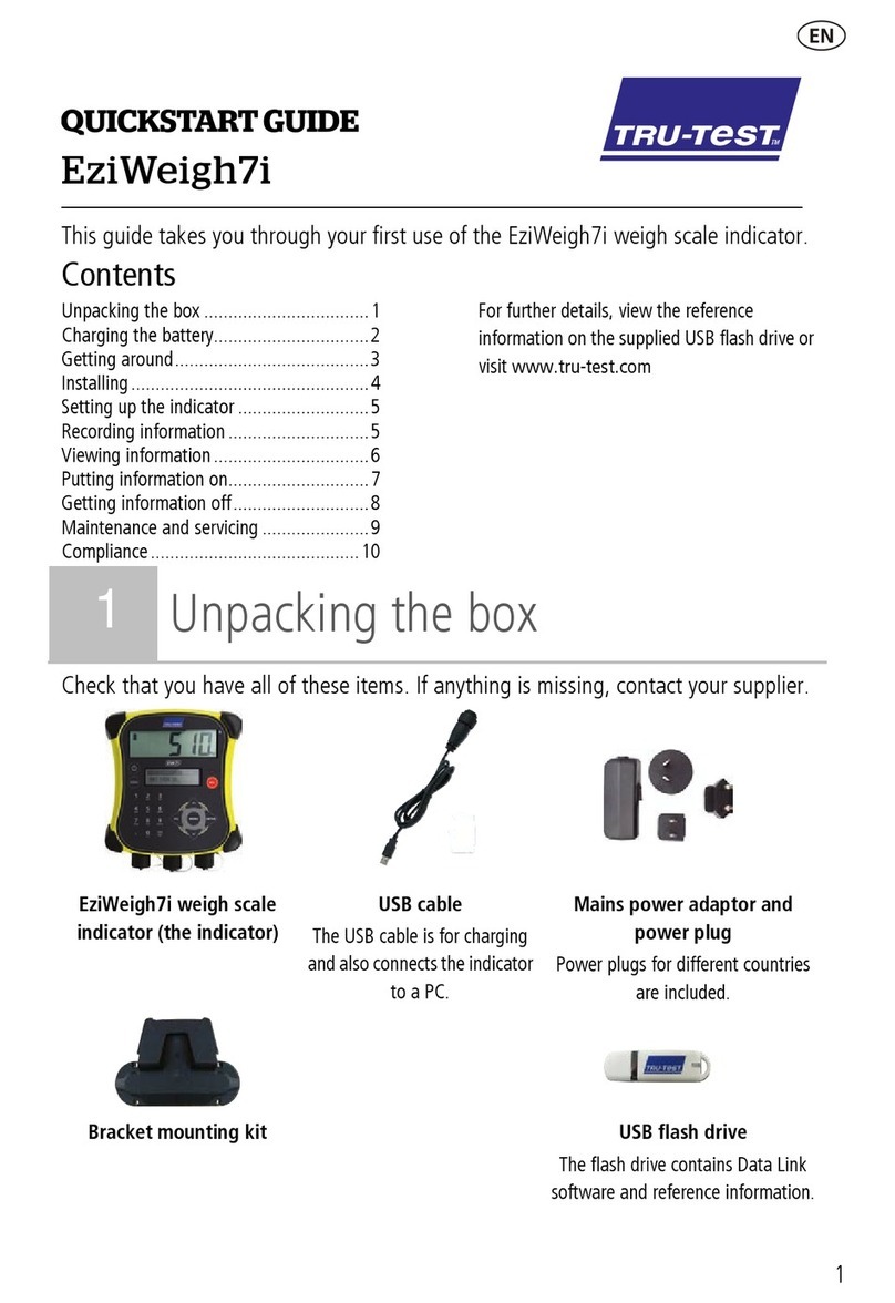 Tru-Test EziWeigh7i quick start guide Tru-Test EziWeigh7i quick start guide