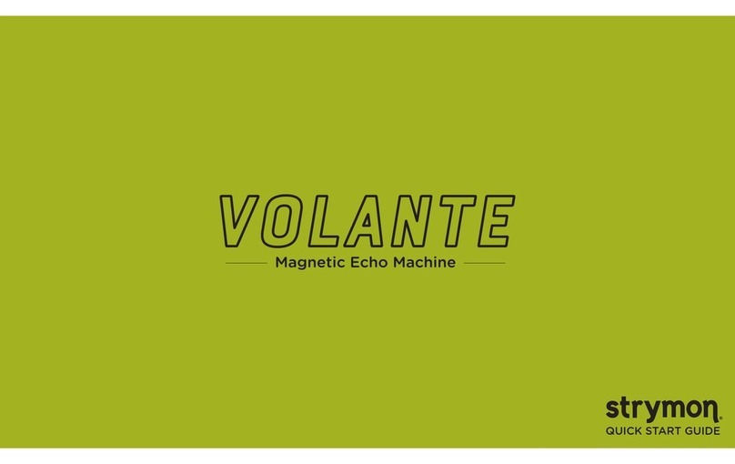Strymon Volante User manual Strymon Volante User manual