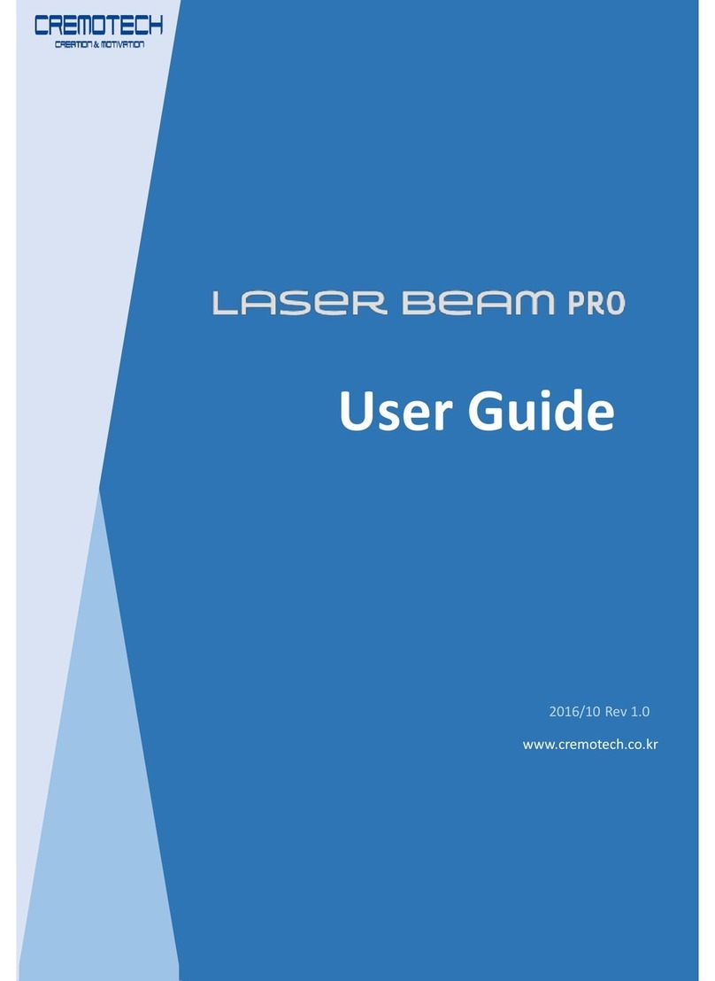 Cremotech laser beam pro user guide