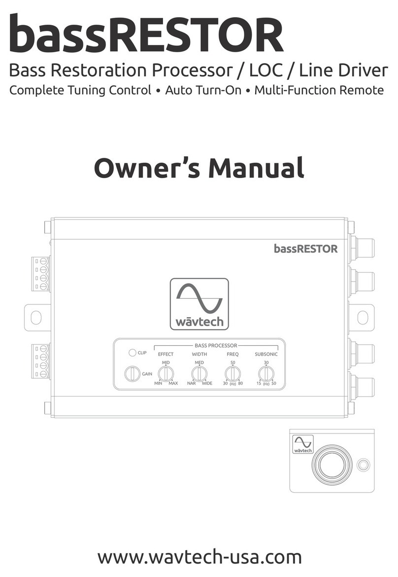 Wavtech bassRESTOR User manual