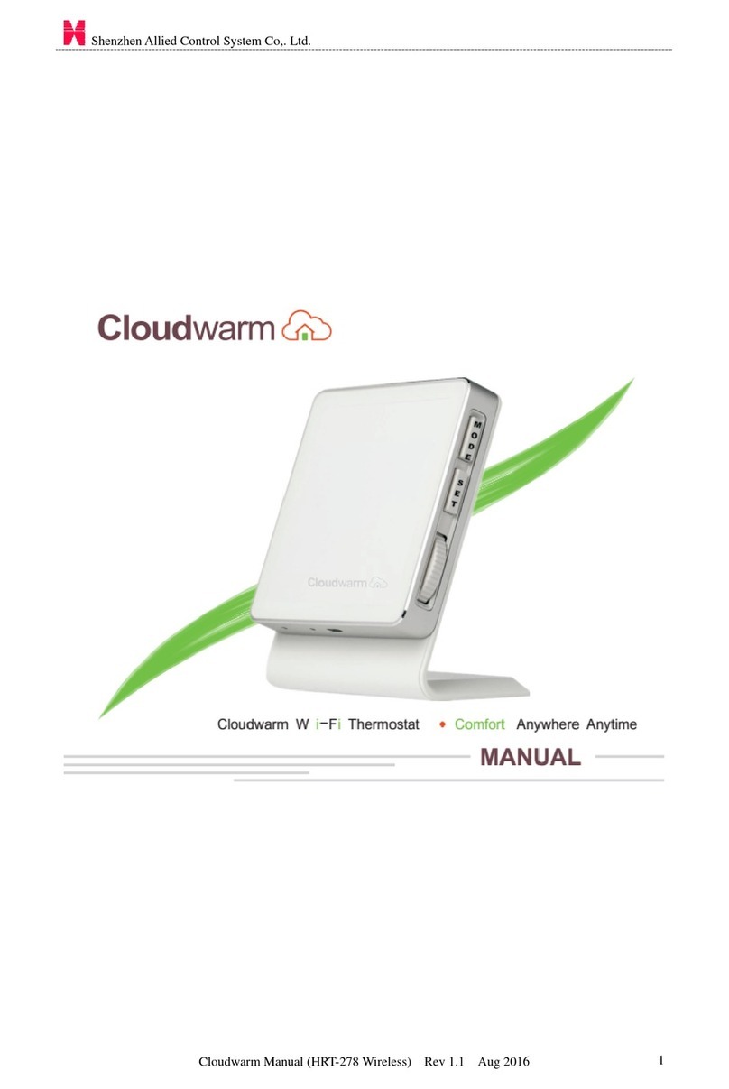 Allied Control System Cloudwarm User manual
