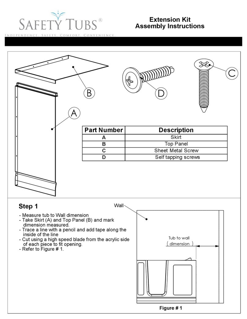 Safety Tubs Extension Kit Assembly instructions