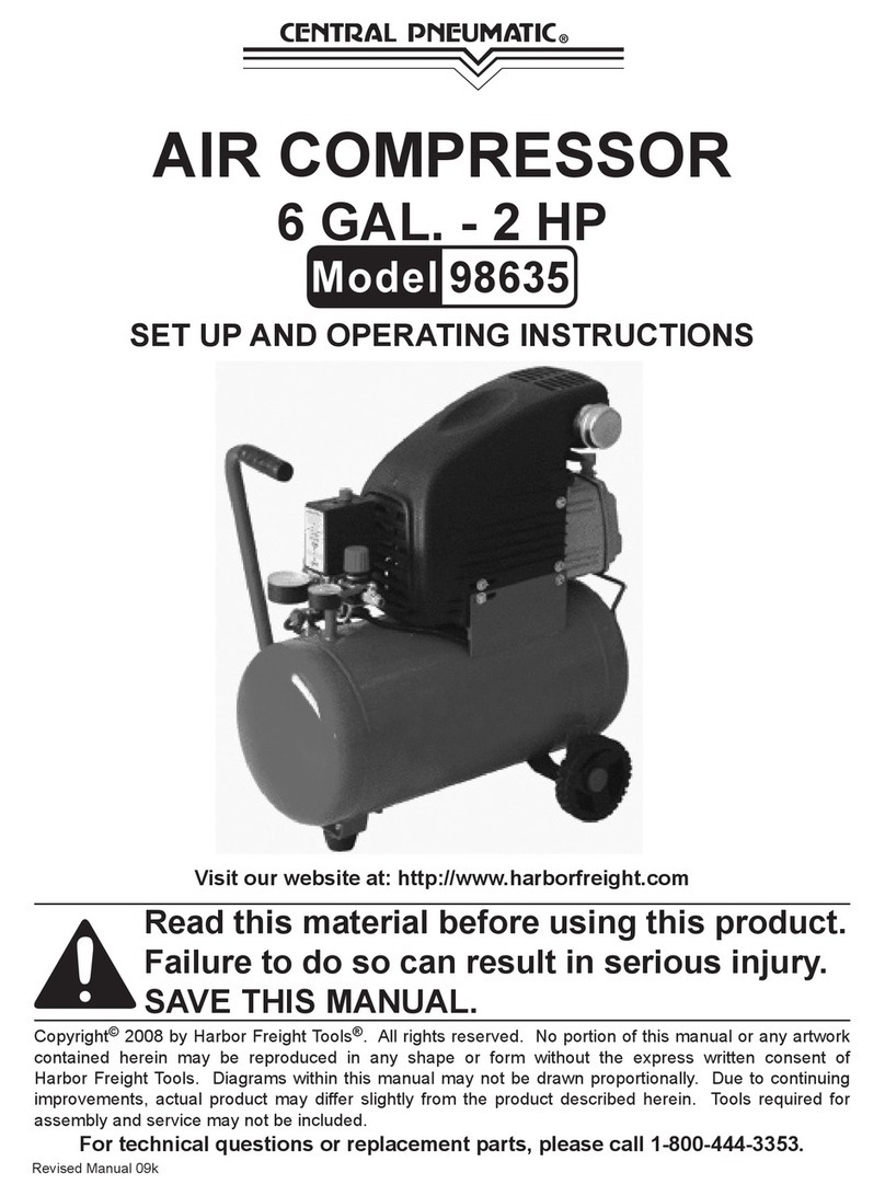 Central Pneumatic 98635 Installation manual