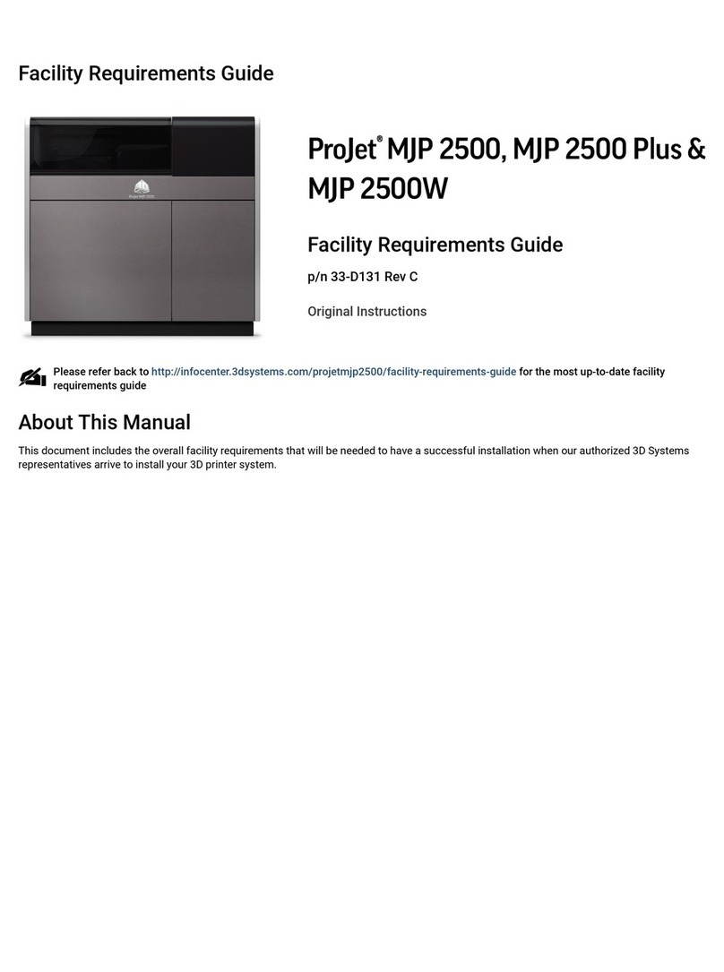 ProJet MJP 2500 User manual