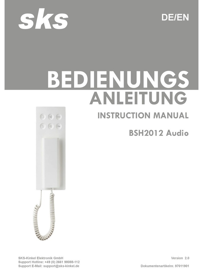 sks BSH2012 Audio User manual