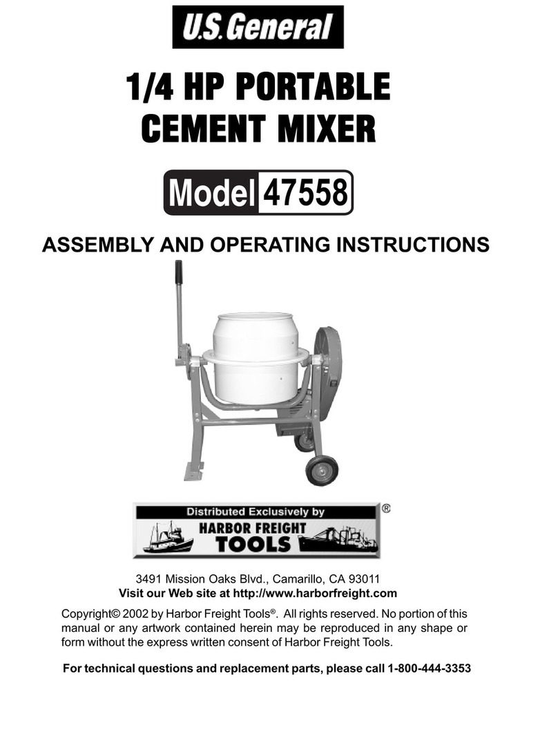 U.S. General 47558 Assembly and operating instructions