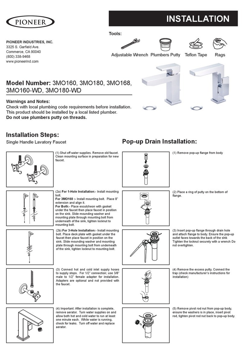 Pioneer 3MO160 User manual Pioneer 3MO160 User manual