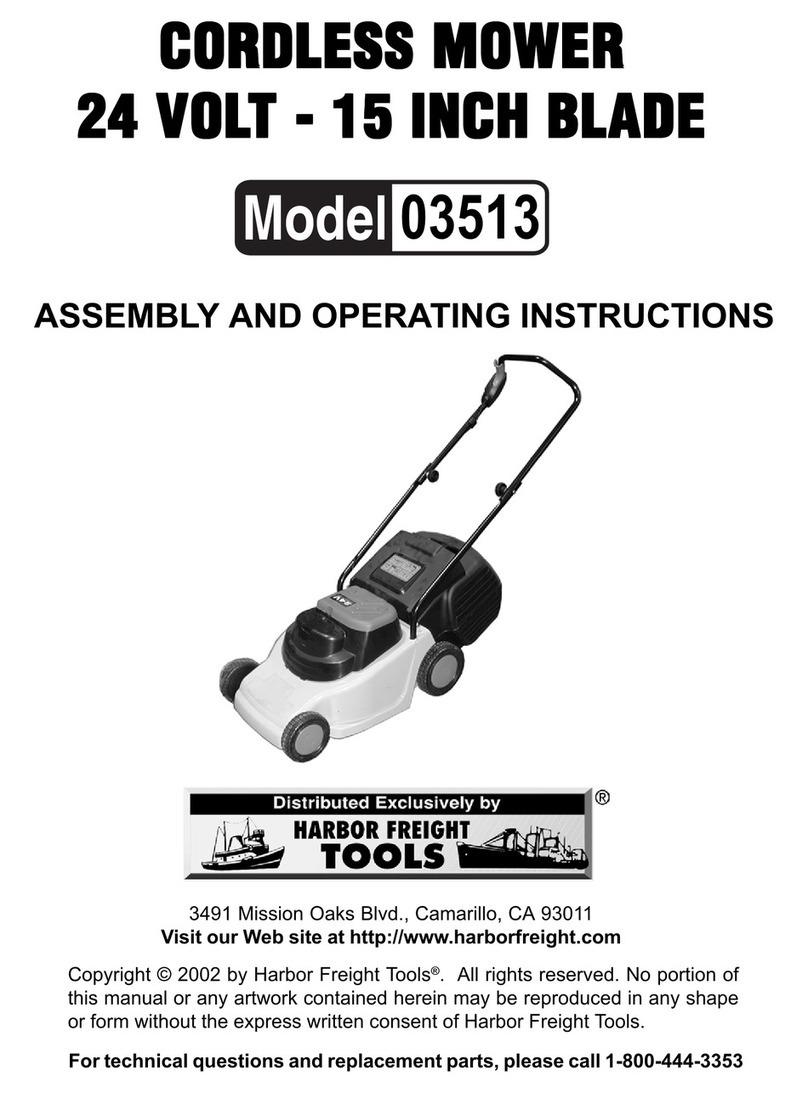 Harbor Freight Tools 03513 Assembly and operating instructions
