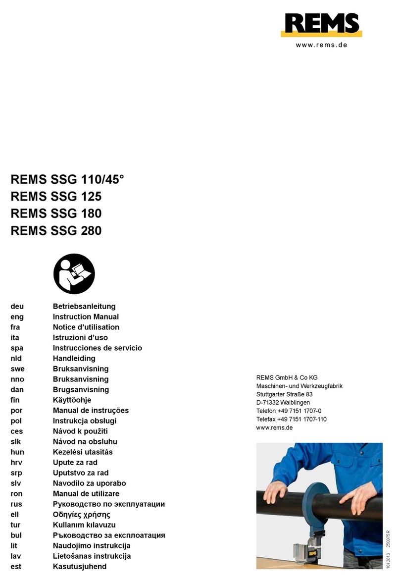 REMS SSG 110/45 instruction manual