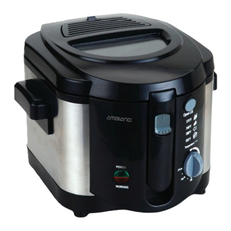 Ambiano FREIDORA CON MANGO FRIODE 8 TAZAS user guide