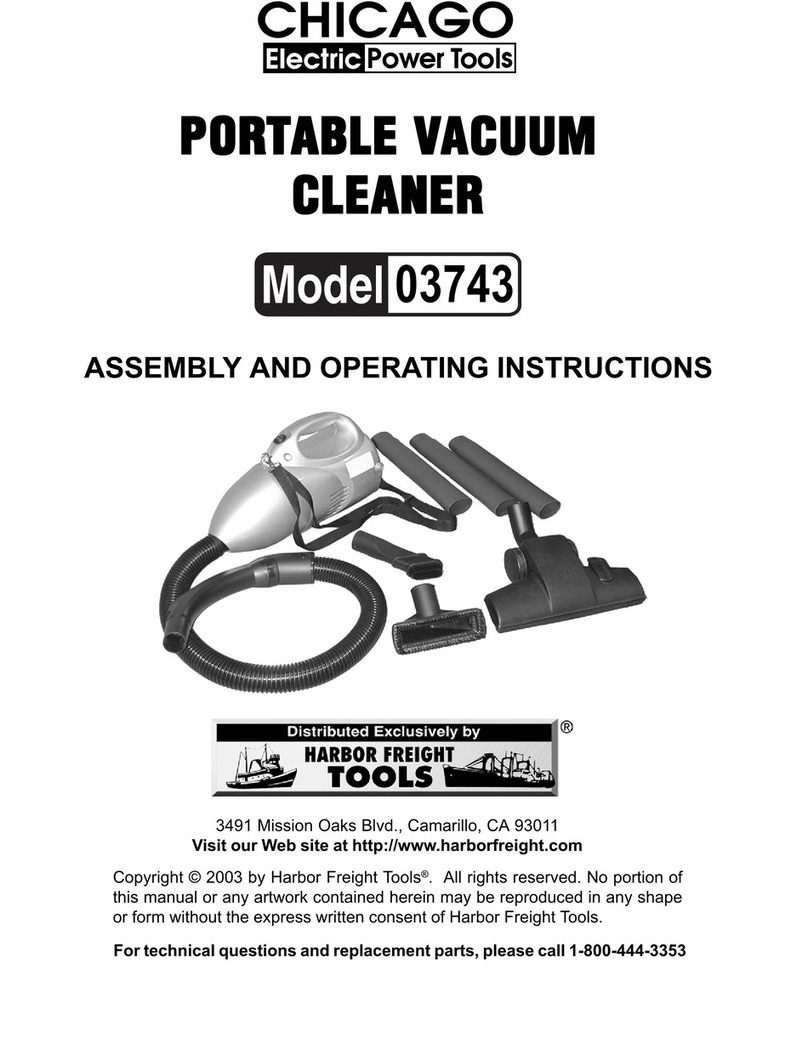 Chicago Electric 03743 Assembly and operating instructions