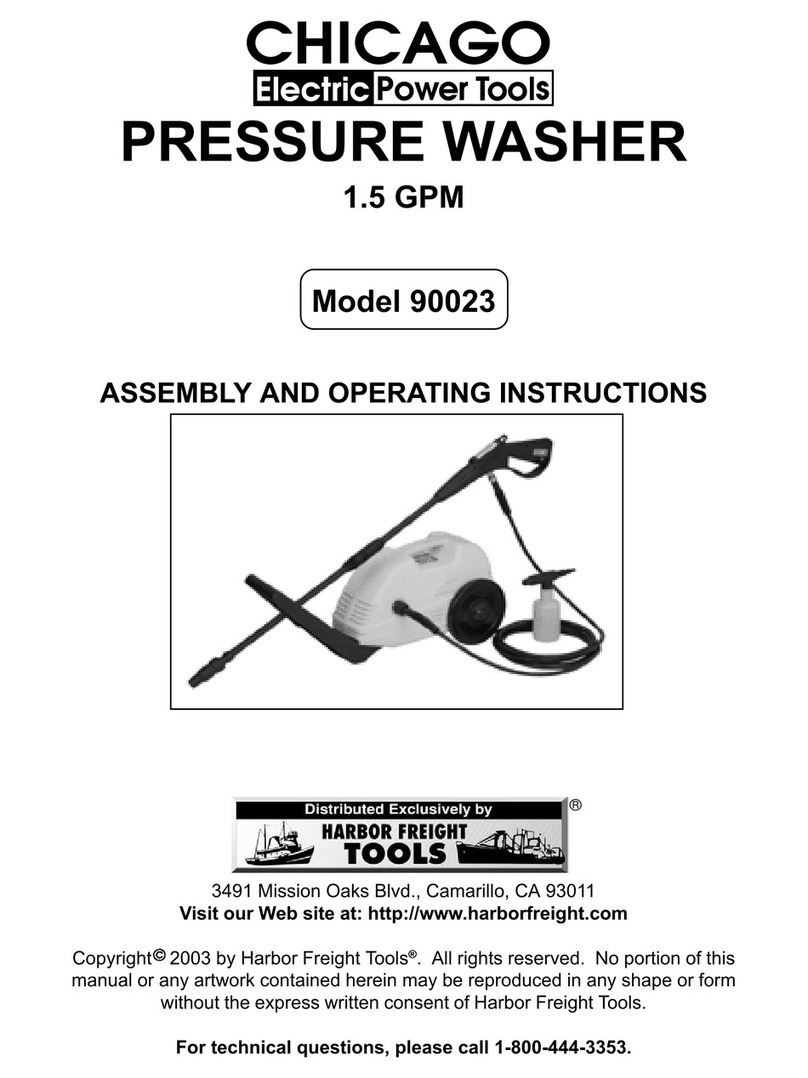Chicago Electric 90023 Assembly and operating instructions