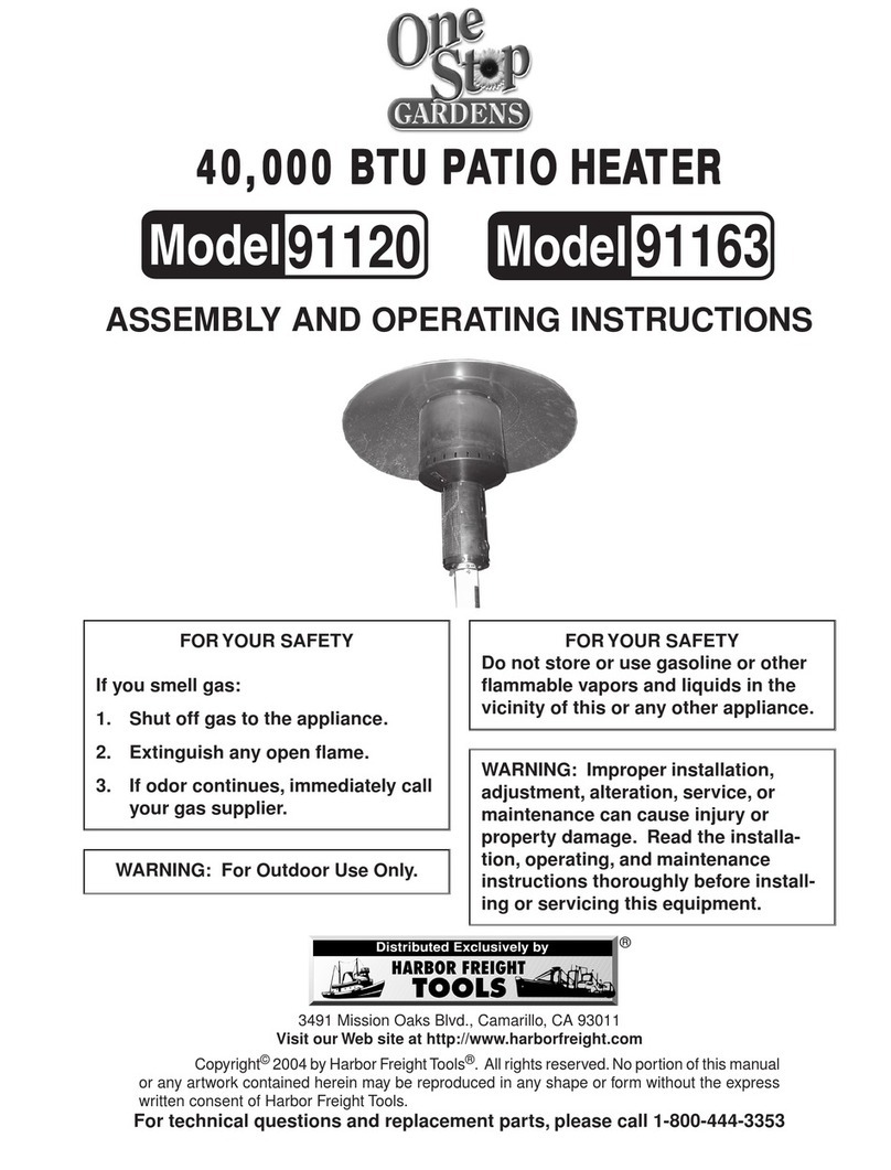 One Stop Gardens 91120 Assembly and operating instructions