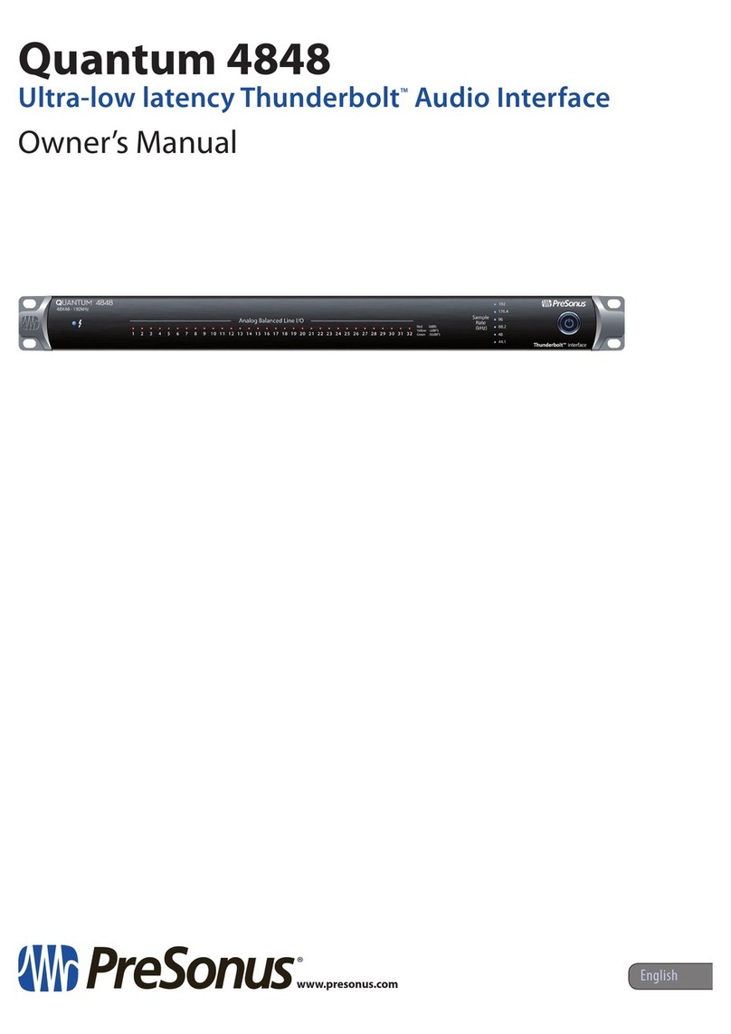 PRESONUS Quantum 4848 owner's manual