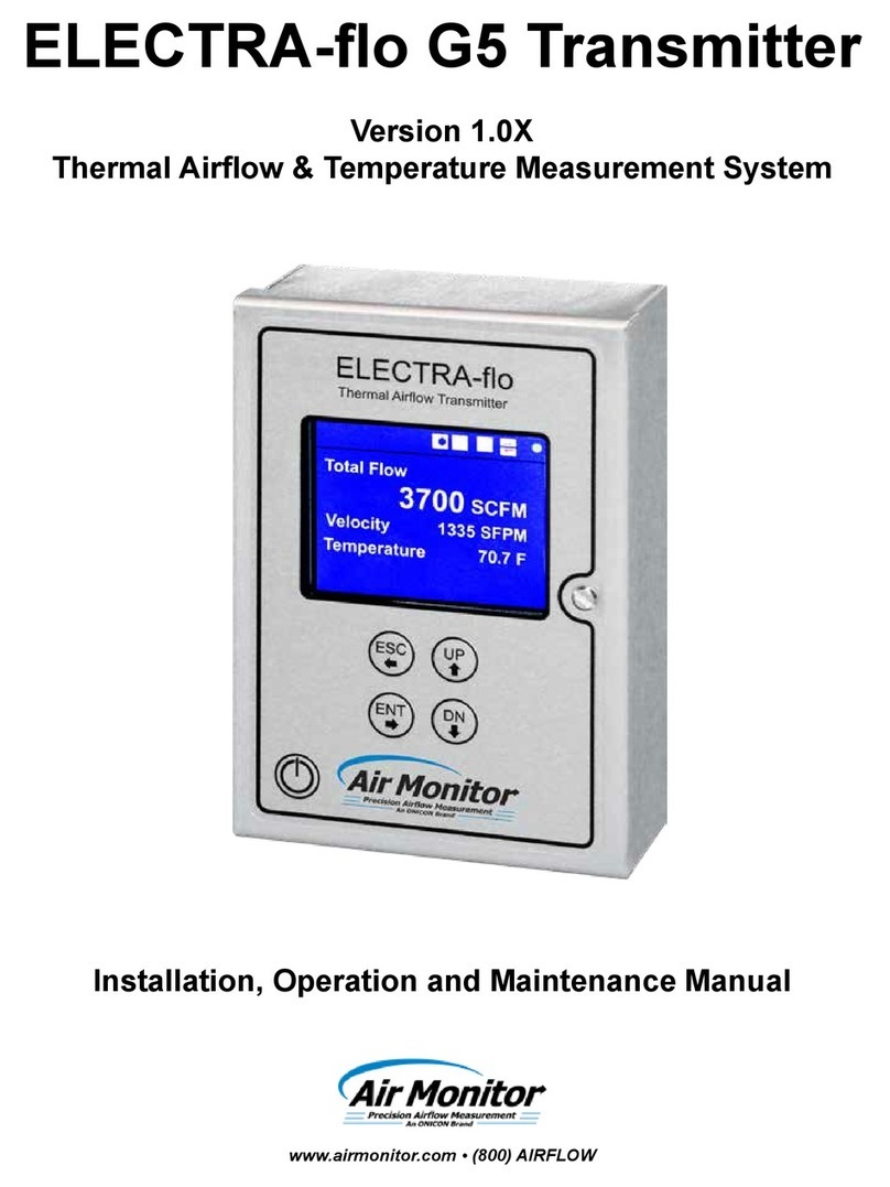 Air Monitor ELECTRA-flo G5 Installation, operation and maintenance manual Air Monitor ELECTRA-flo G5 Installation, operation and maintenance manual