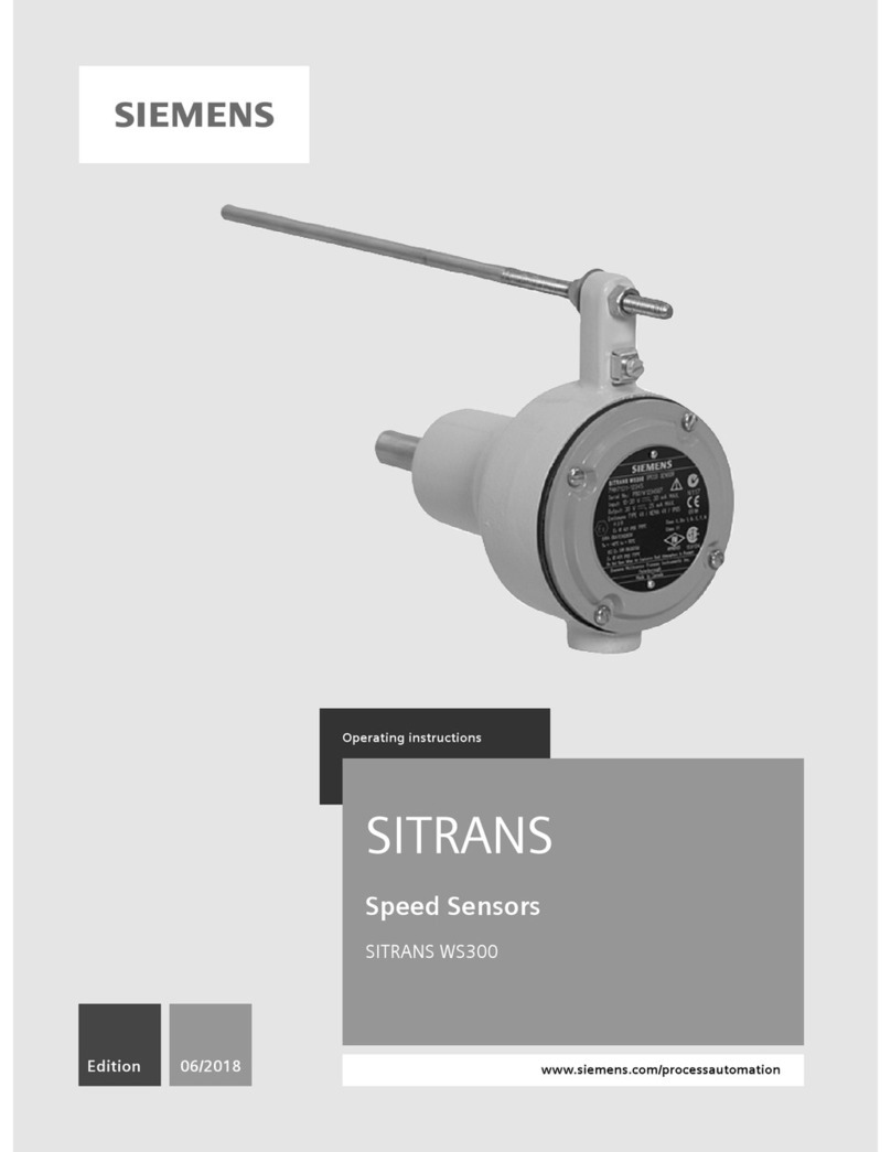 Siemens SITRANS WS300 operating instructions