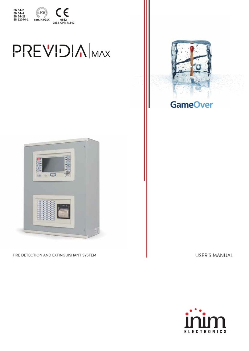 INIM Electronics PREVIDIA MAX manual