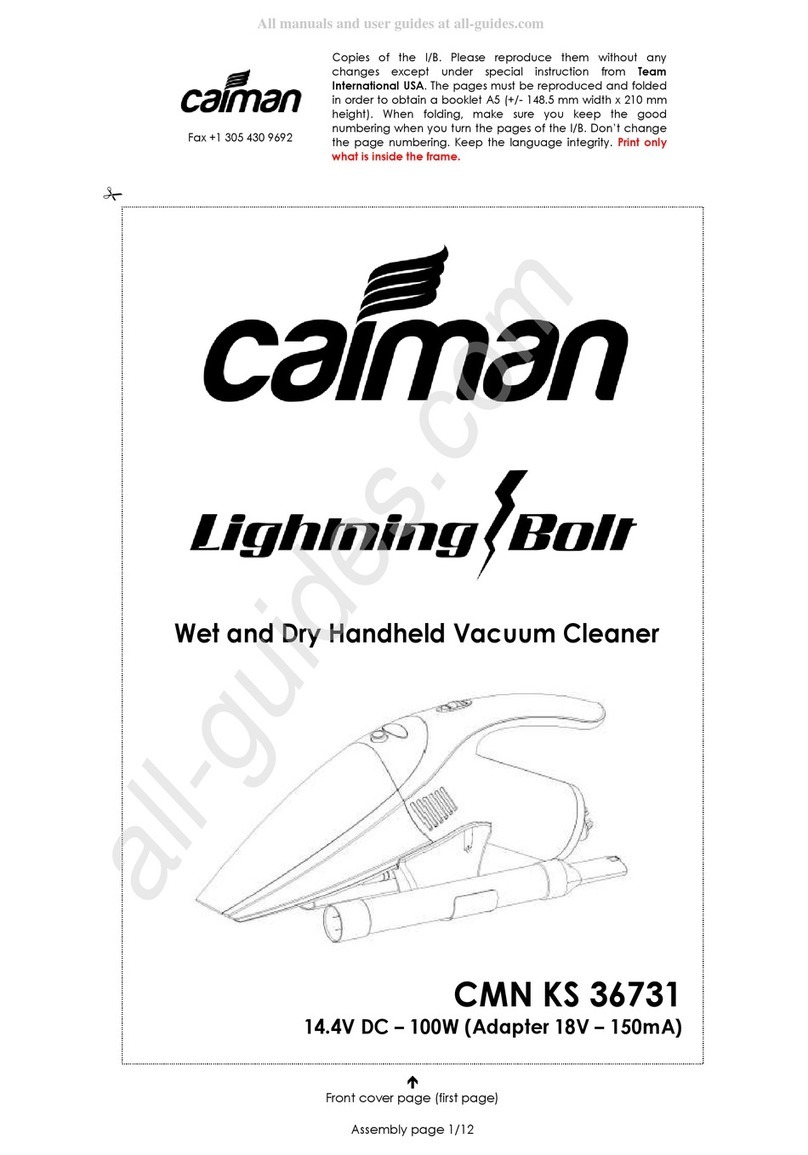 Caiman Lightning Bolt CMN KS 36731 manual